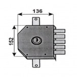 auno 2300 dx serratura triplice